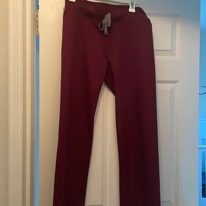 FIGS burgundy scrubs pants